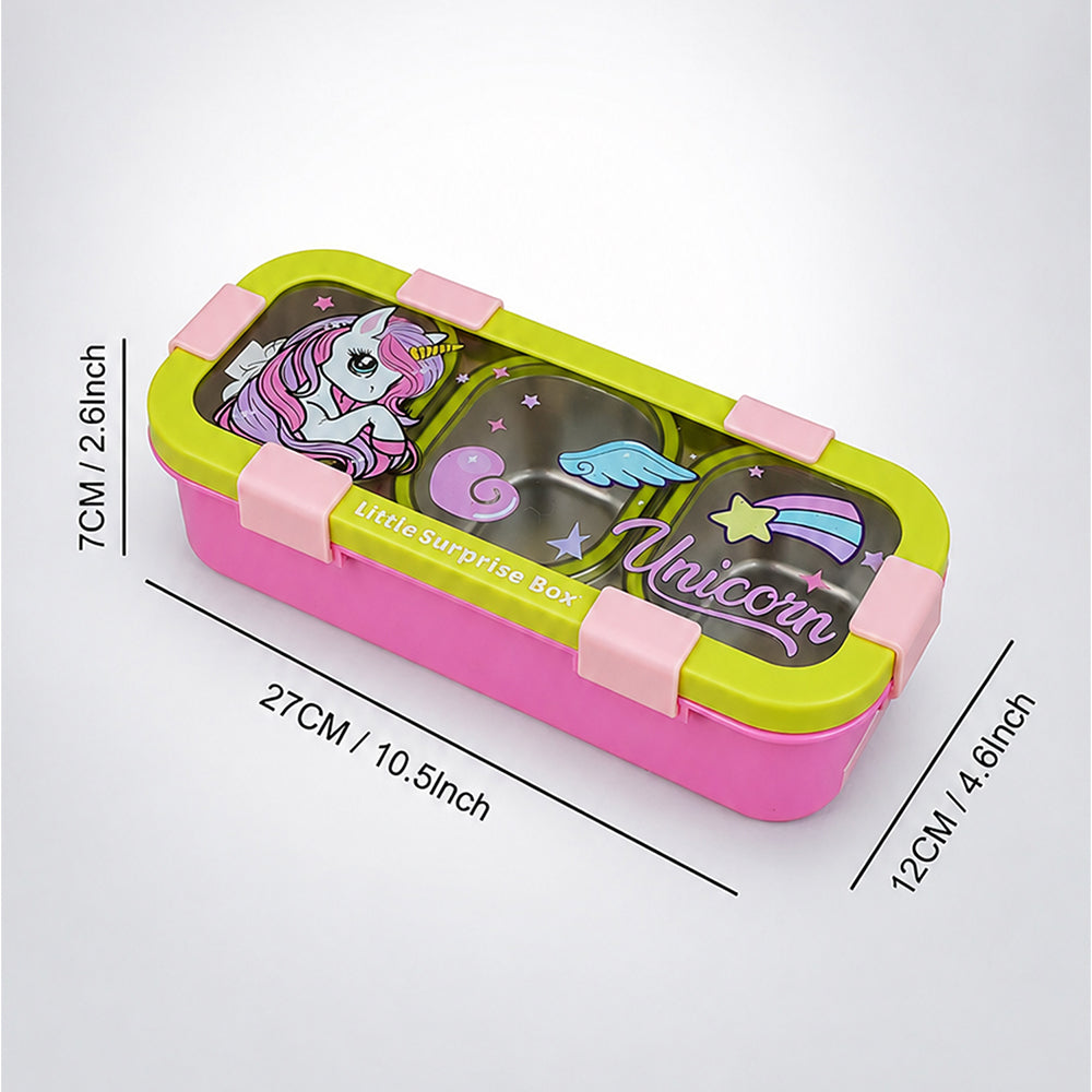Long Rectangle Unicorn Stainless Steel Lunch Box