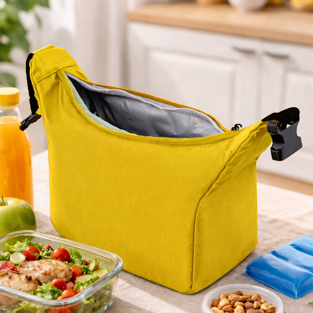 Olive Adjustable Buckle Hook Style Insulated Lunch Bag for Kids & Adults