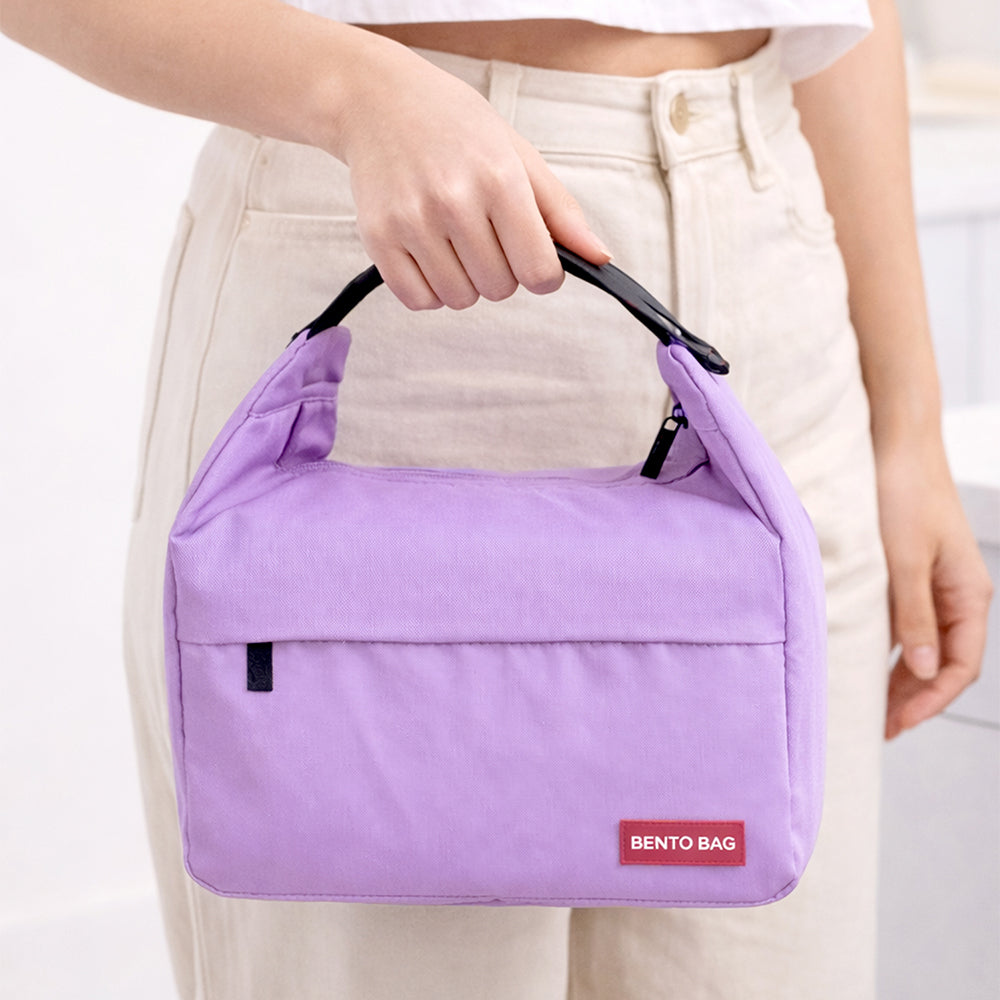 Purple Adjustable Buckle Hook Style Insulated Lunch Bag for Kids & Adults