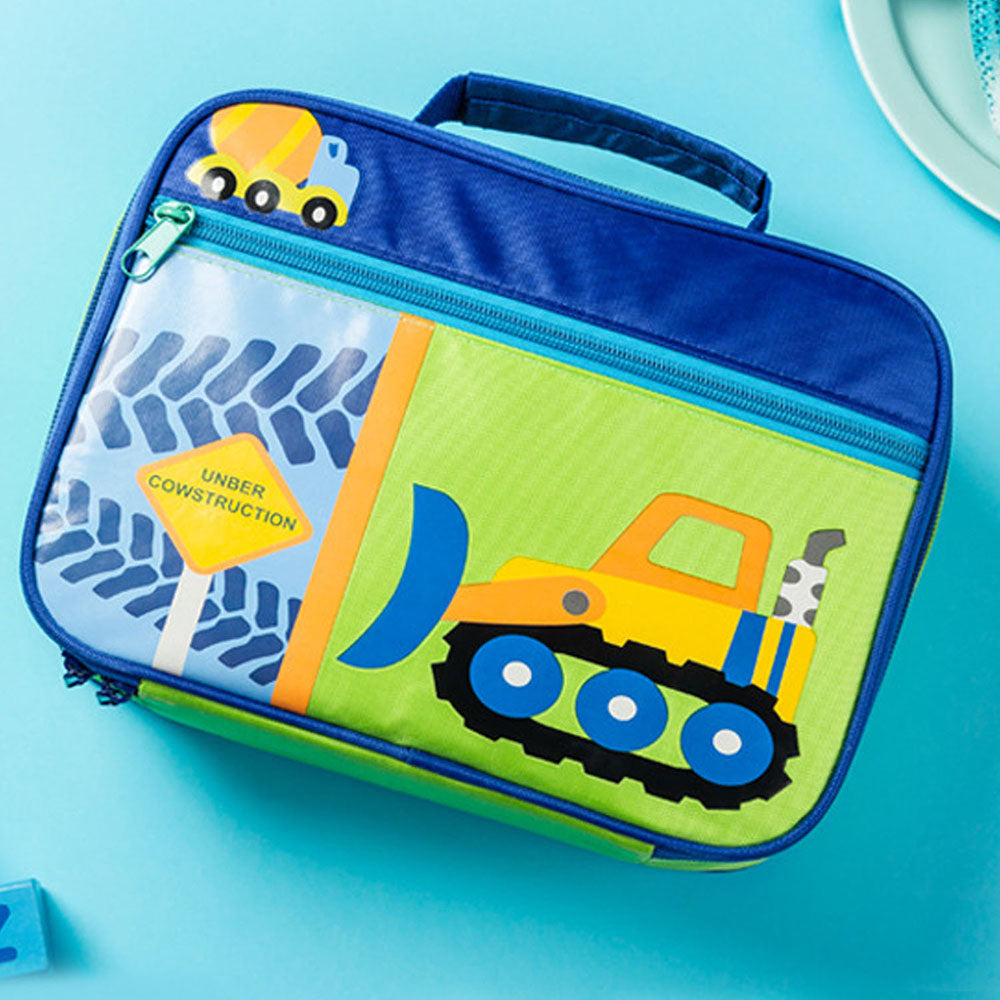 Dumper Truck theme Single Compartment Lunch Bag for Kids