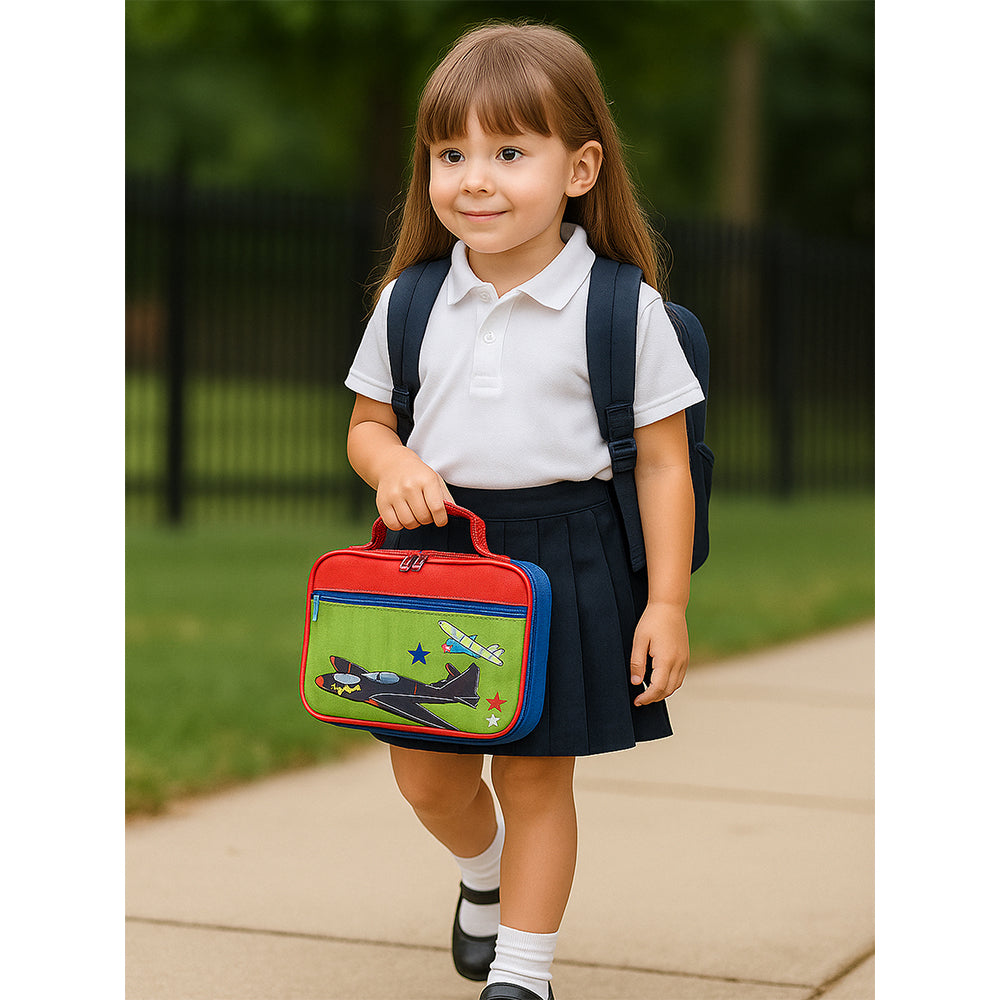 Fighter Plane theme Single Compartment Lunch Bag for Kids