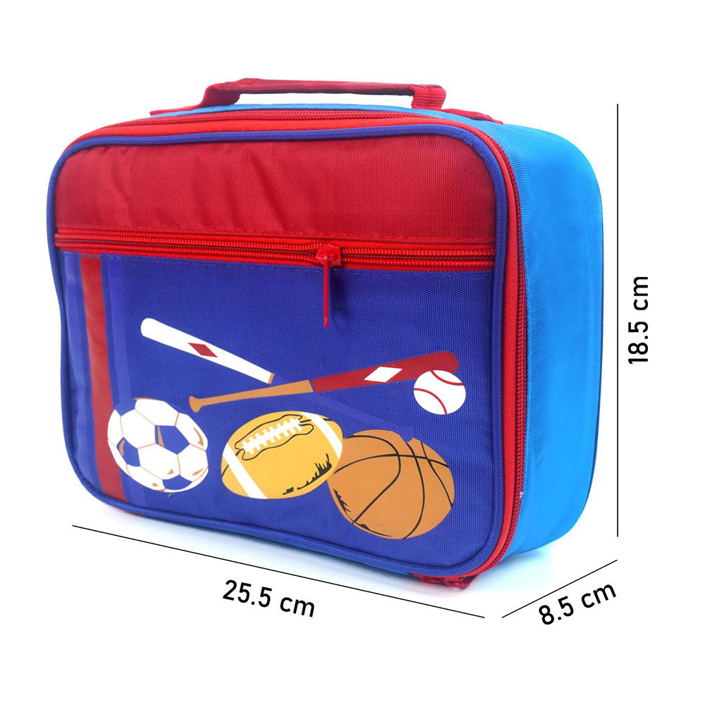 Sports theme Single Compartment Lunch Bag for Kids