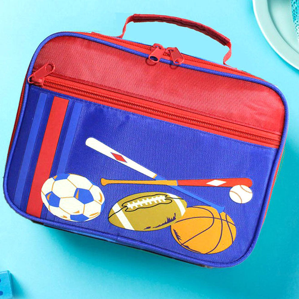 Sports theme Single Compartment Lunch Bag for Kids
