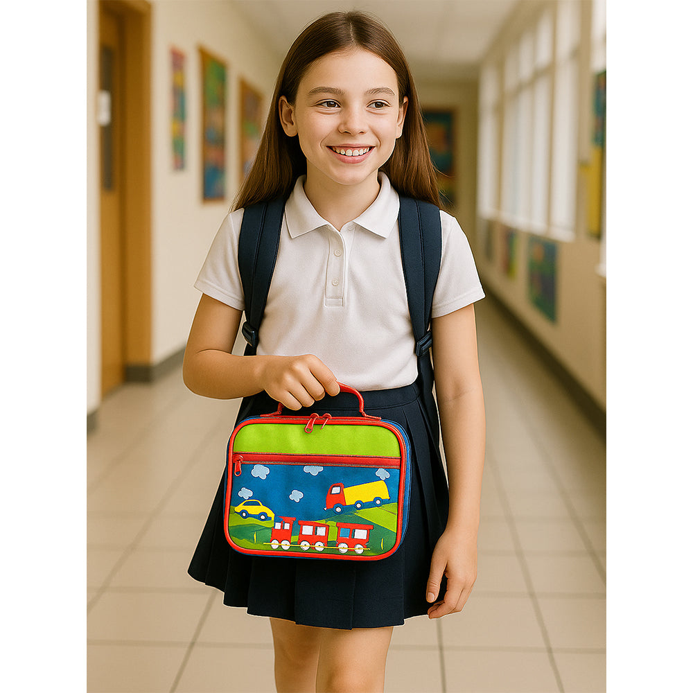 Train theme Single Compartment Lunch Bag for Kids