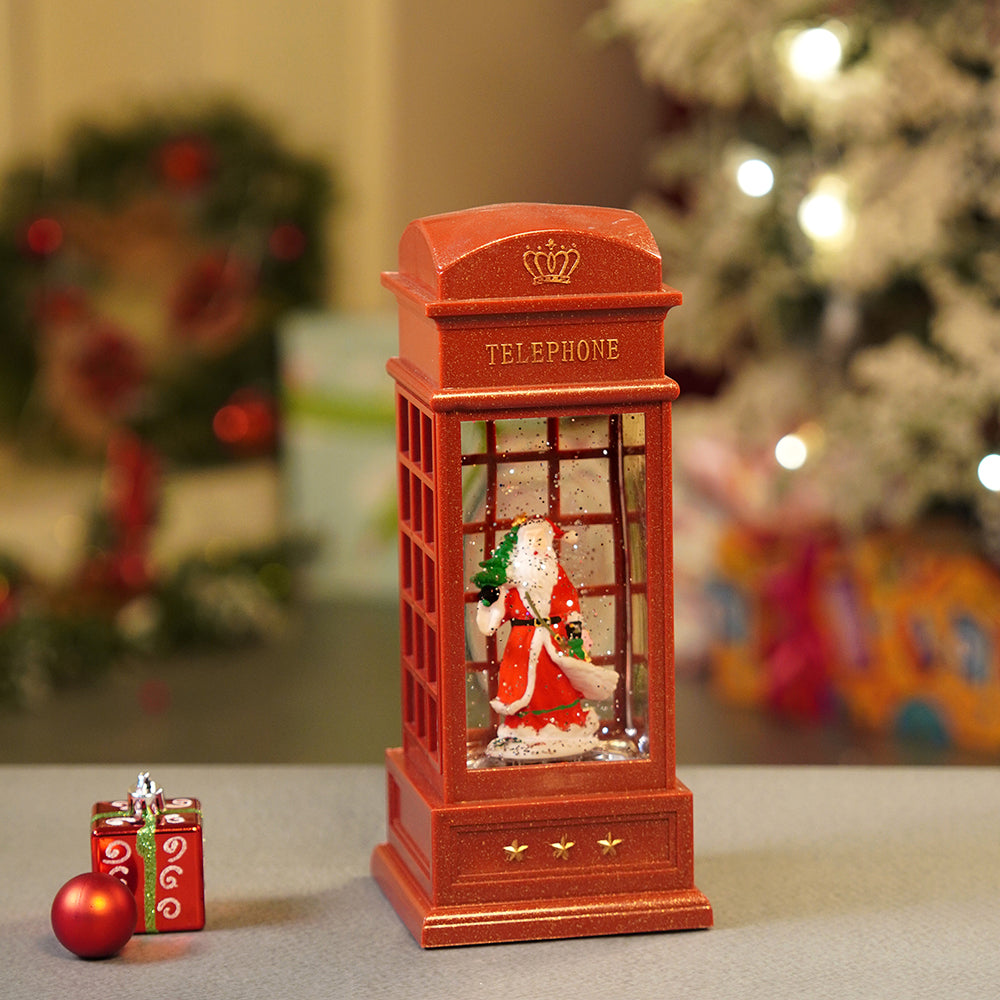 London Booth Santa flying robe, Musical Glitter Water Light, Christmas Lantern