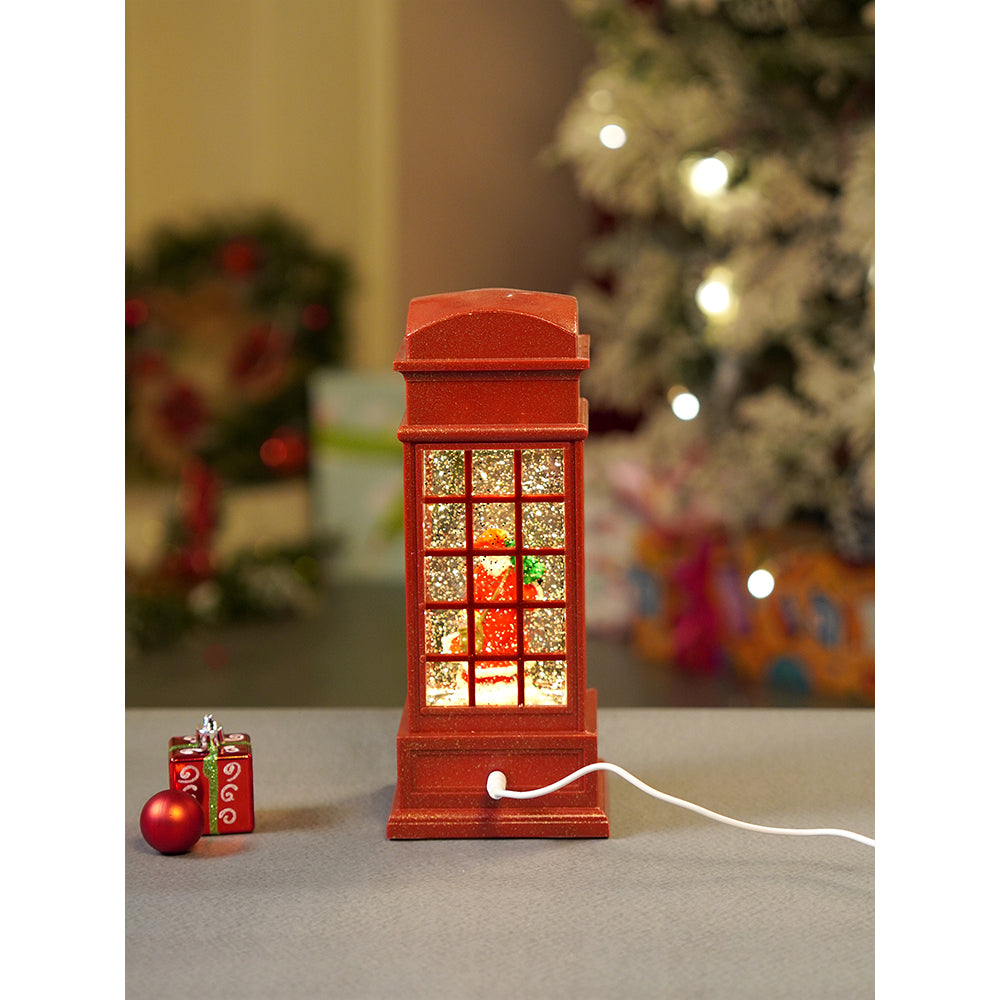 London Booth Santa flying robe, Musical Glitter Water Light, Christmas Lantern