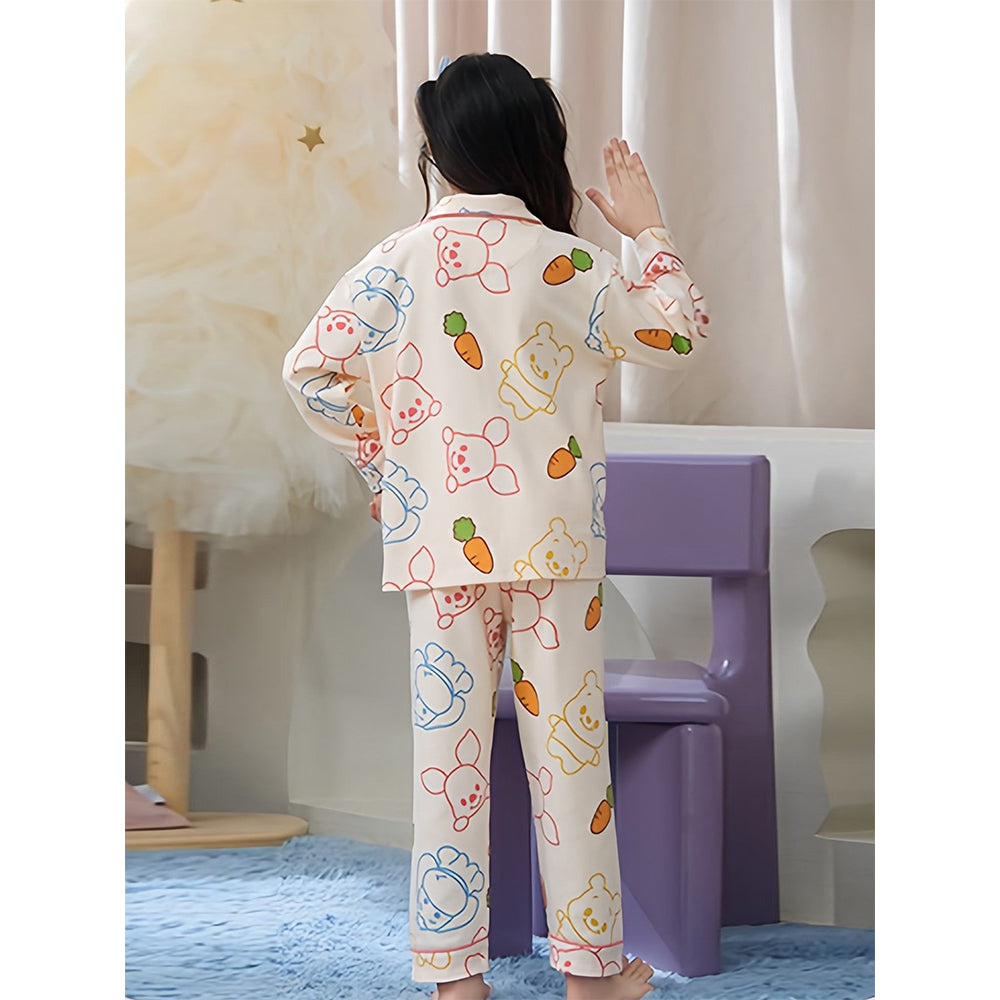 Bear & Friends soft Cotton Kids Nightsuit