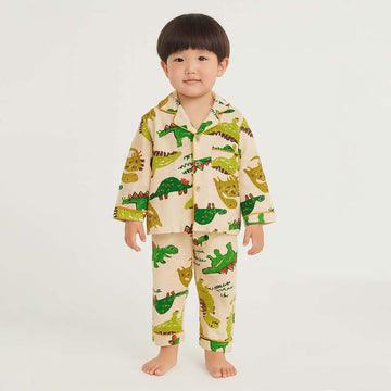 Chalk paint Dino  soft Cotton Kids Nightsuit