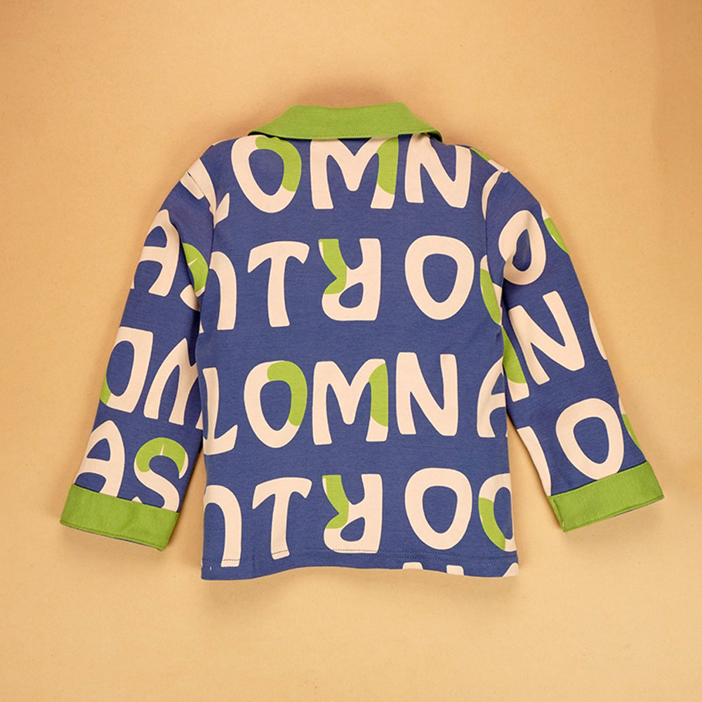 Green Monster print soft Cotton Kids Nightsuit