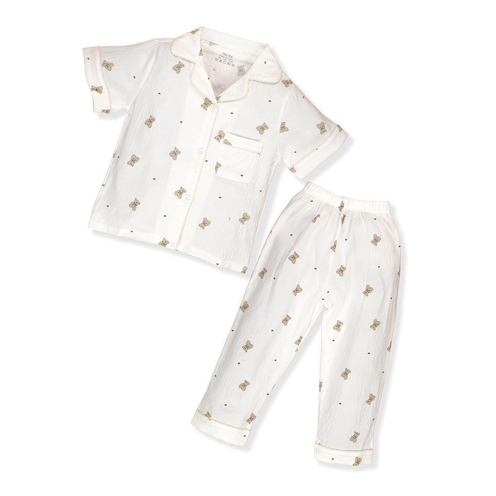 Little Heart sitting Ted Kids Nightsuit