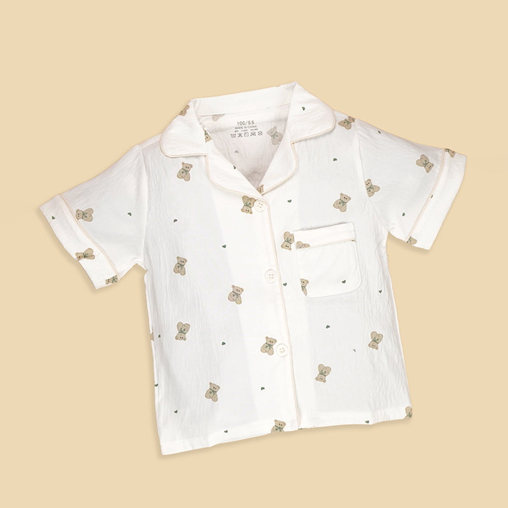 Little Heart sitting Ted Kids Nightsuit