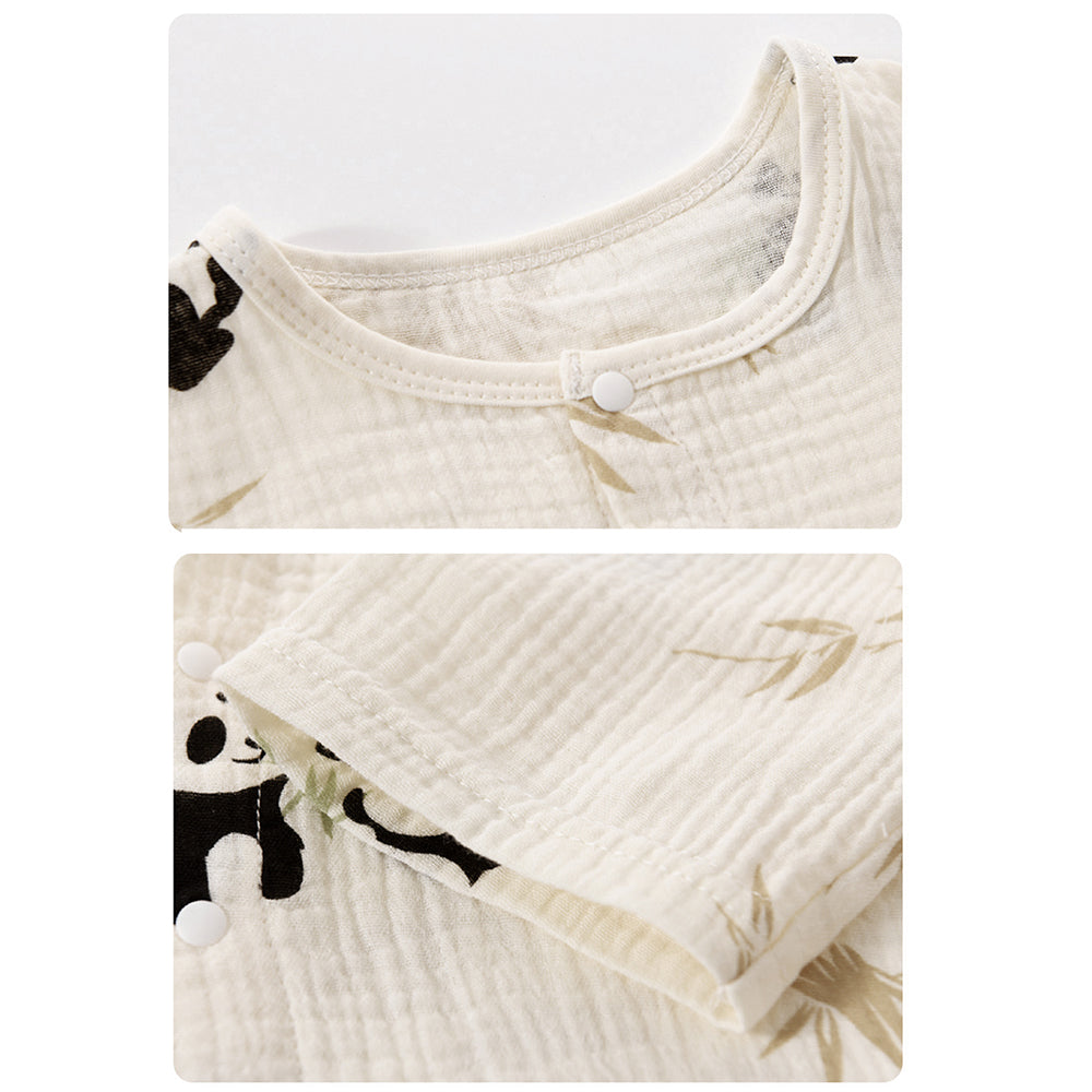 Lazy Panda, Organic Crushed soft Muslin Cotton Kids Nightsuit