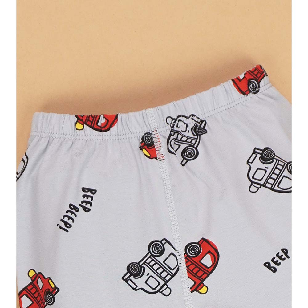 Monster Truck soft Cotton Joggers Nightsuit set for Kids