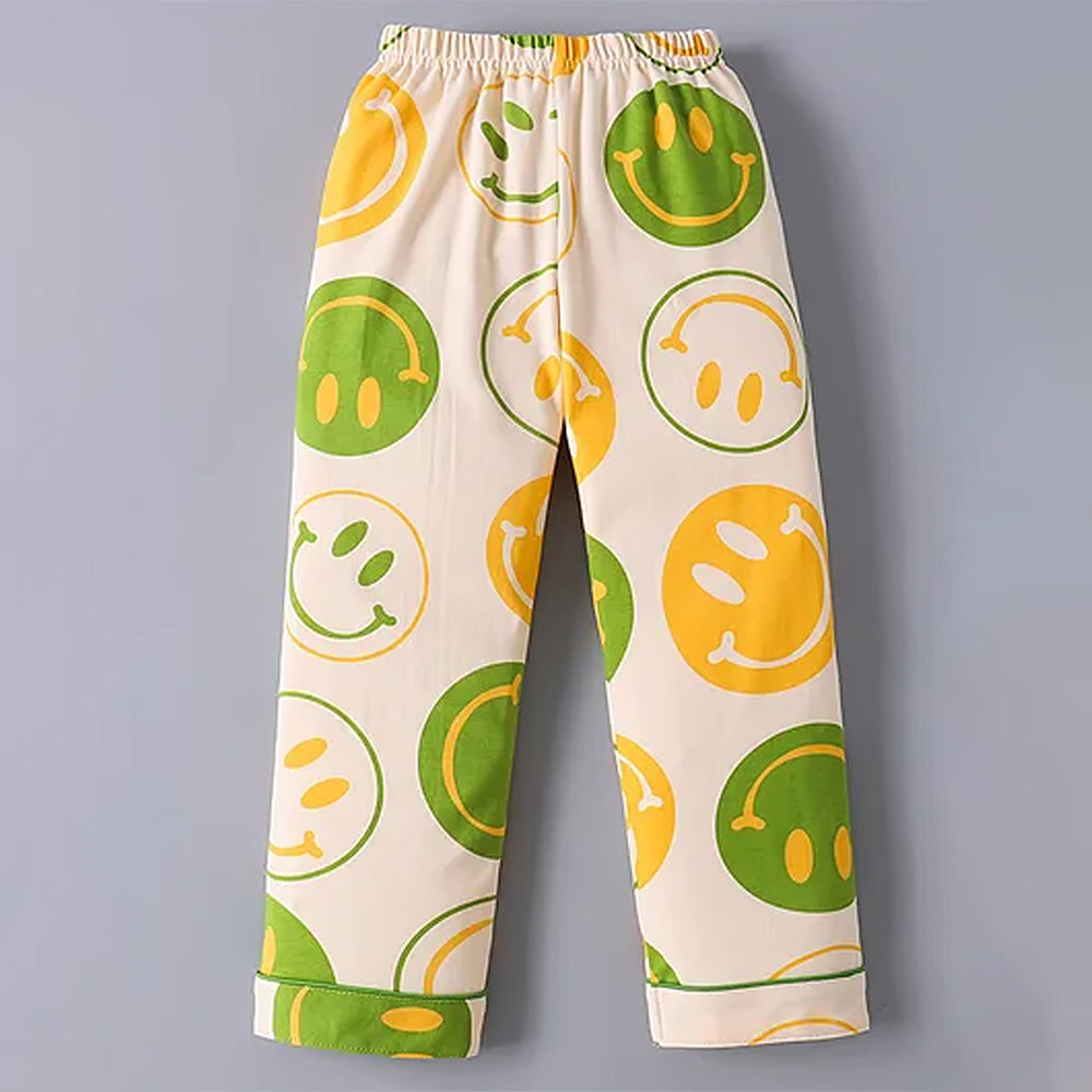 Smilie print  soft Cotton Kids Nightsuit