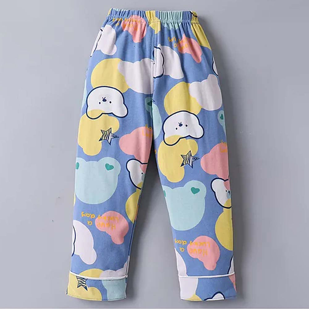 Starry Bear Outline print soft Cotton Kids Nightsuit