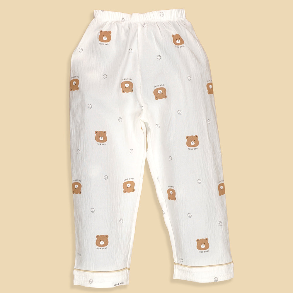 Bear Face Strawberry Kids Nightsuit