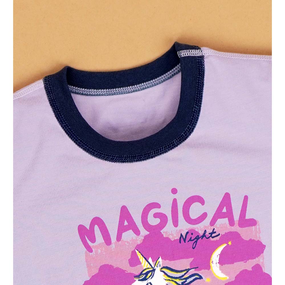 Magical Unicorn soft Cotton Joggers Nightsuit set for Kids