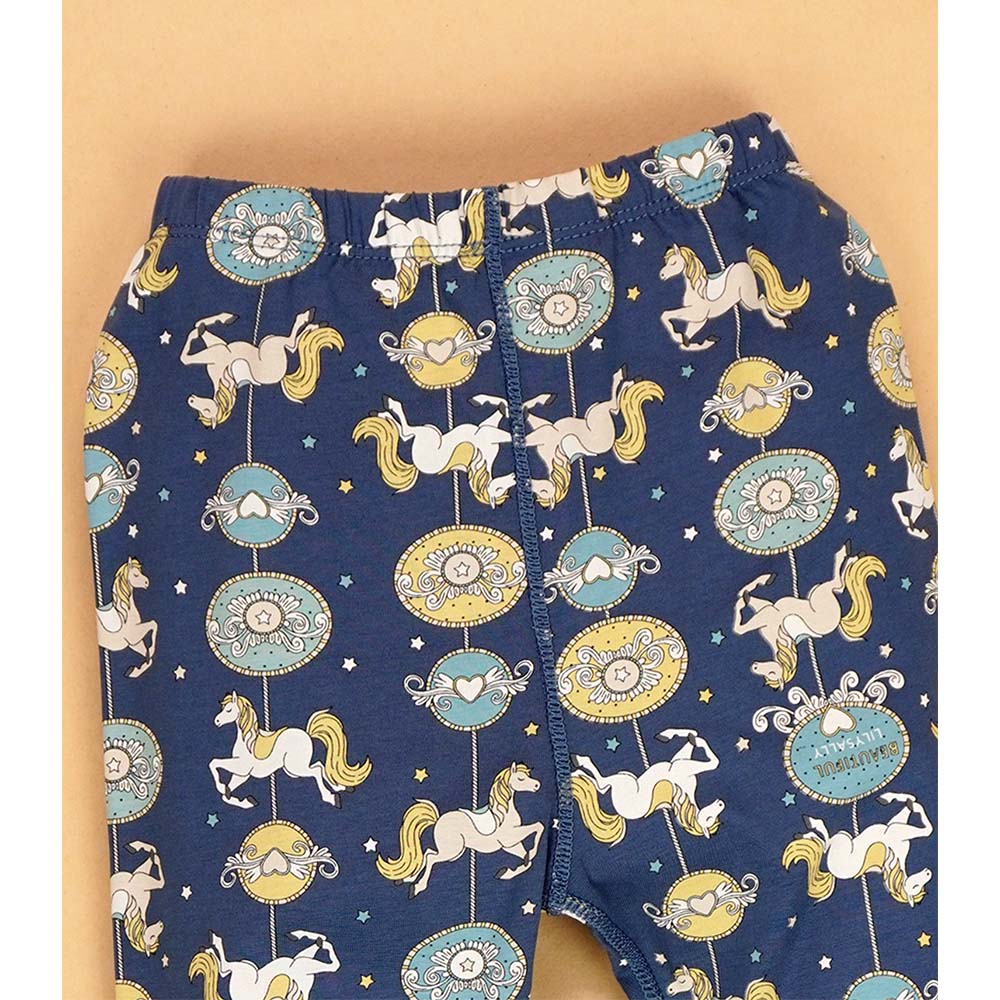 Magical Unicorn soft Cotton Joggers Nightsuit set for Kids
