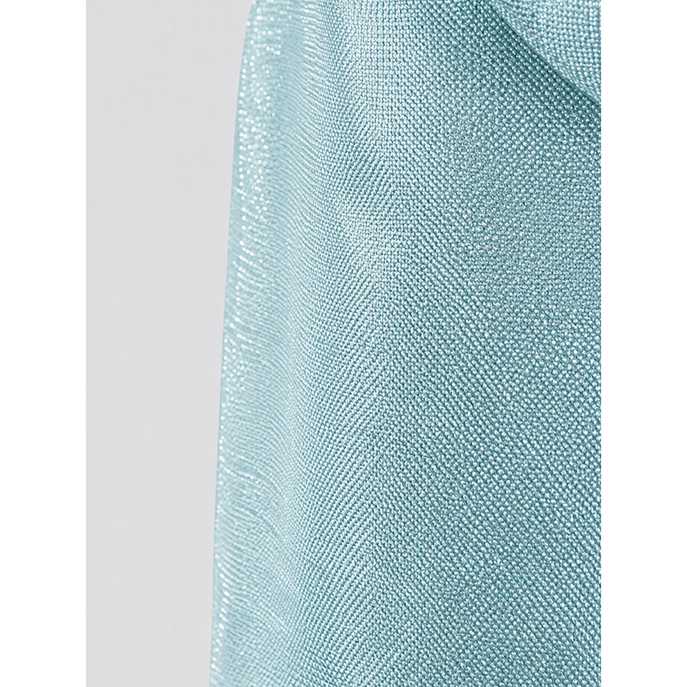 Mint Green Shimmer Ruffle Party Dress with Detachable Bow for Girls