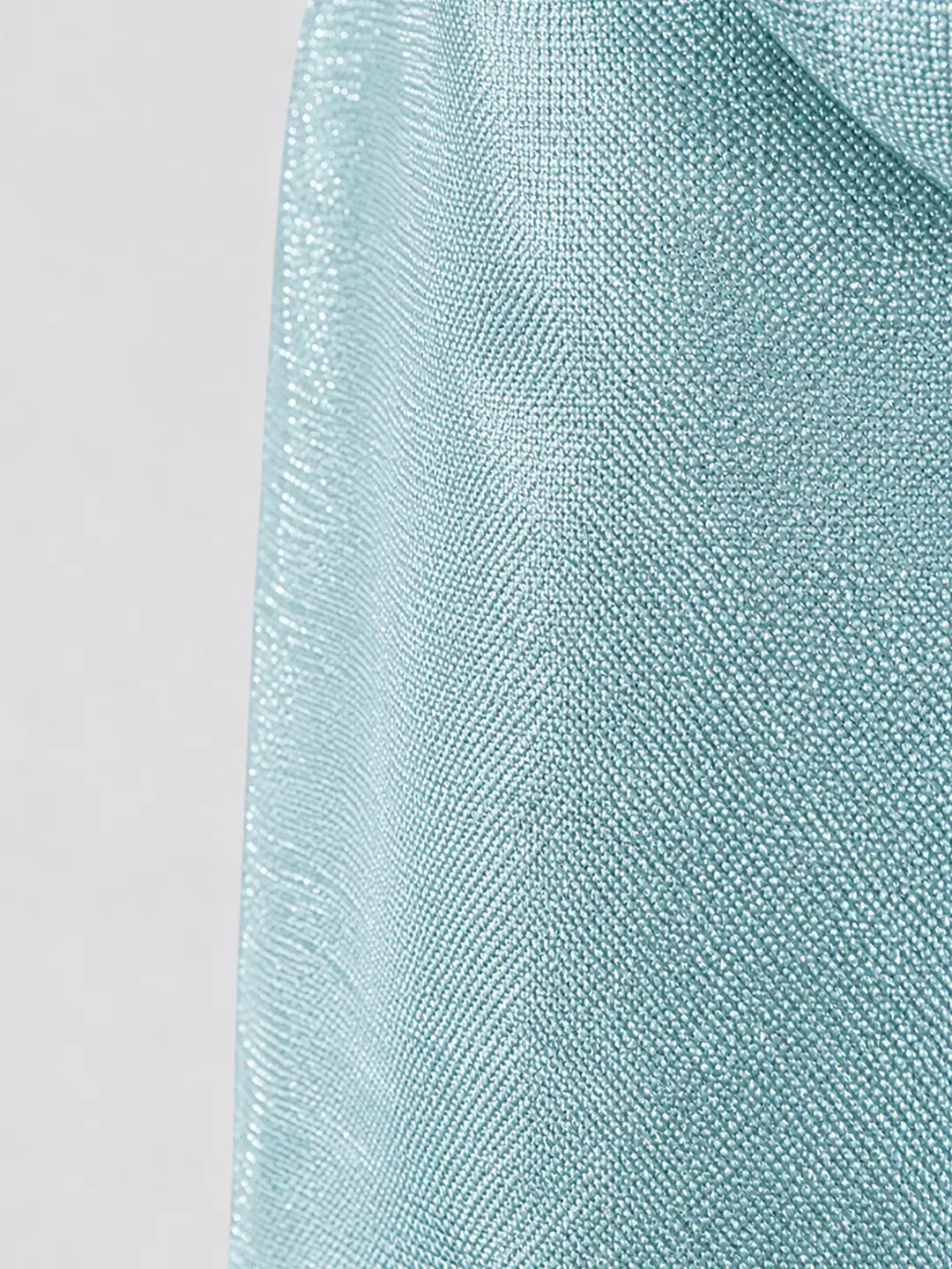 Mint Green Shimmer Ruffle Party Dress with Detachable Bow for Girls