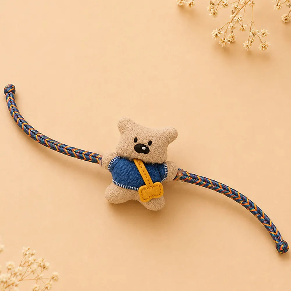 Dual style Sling Bag Bear Rakhi & broach Clip for Kids