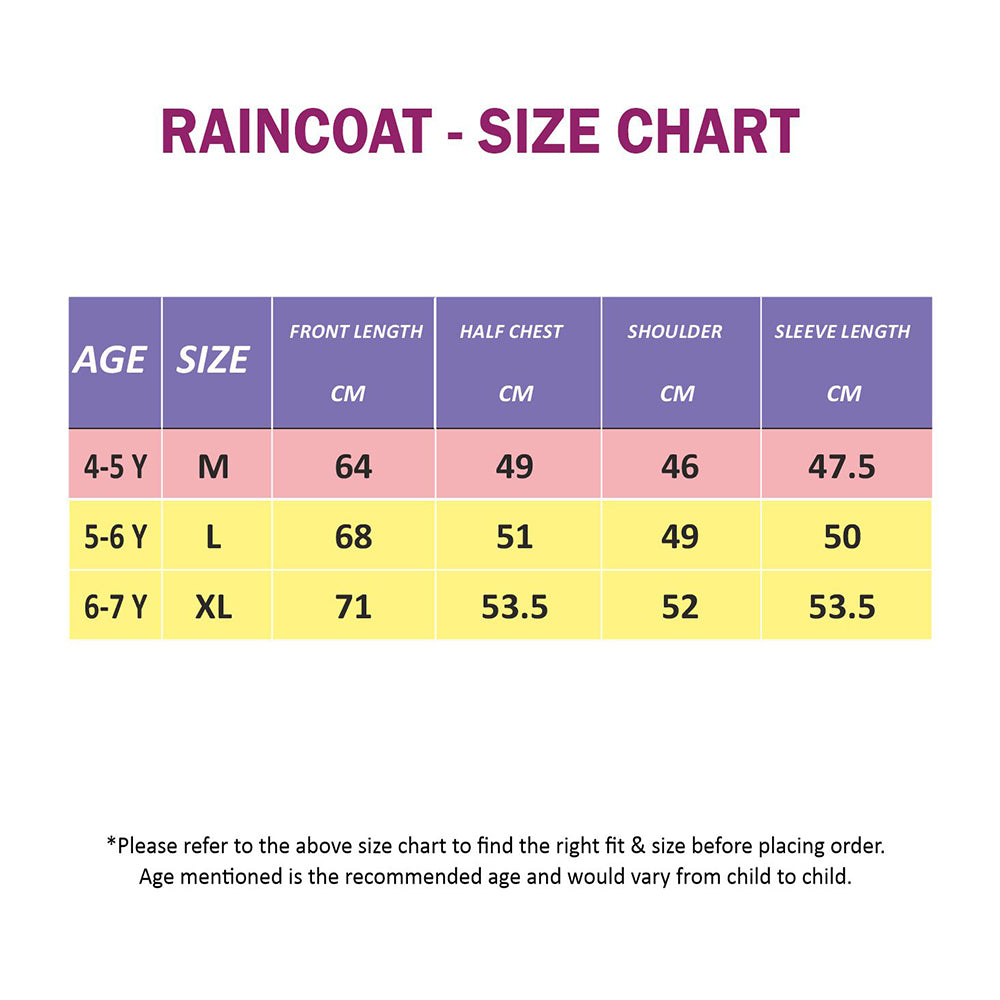 Baby Pink Dino Park Raincoat for Kids and Toddlers