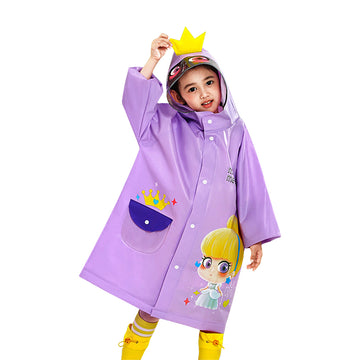 Big Princess Raincoat for Kids