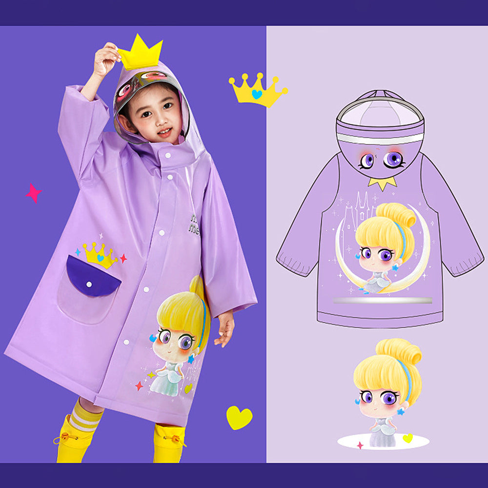Big Princess Raincoat for Kids