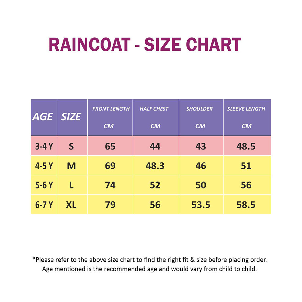 Big Princess Raincoat for Kids