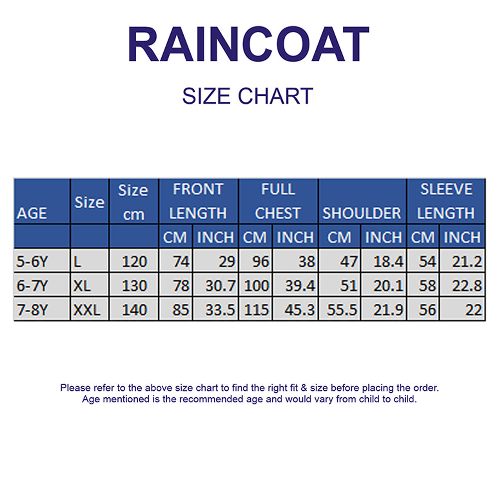 Strawberry & Bunny Knee-Length Raincoat for Kids