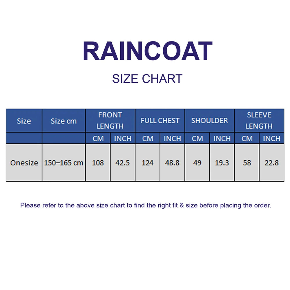 Cream Trench Coat Style Raincoat for Adults