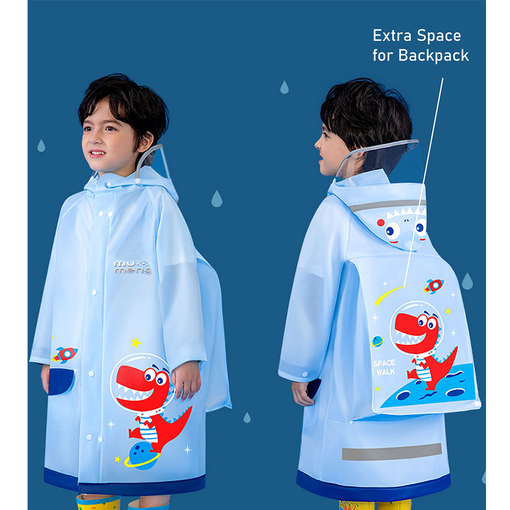 Dino Hit Space Raincoat for Kids