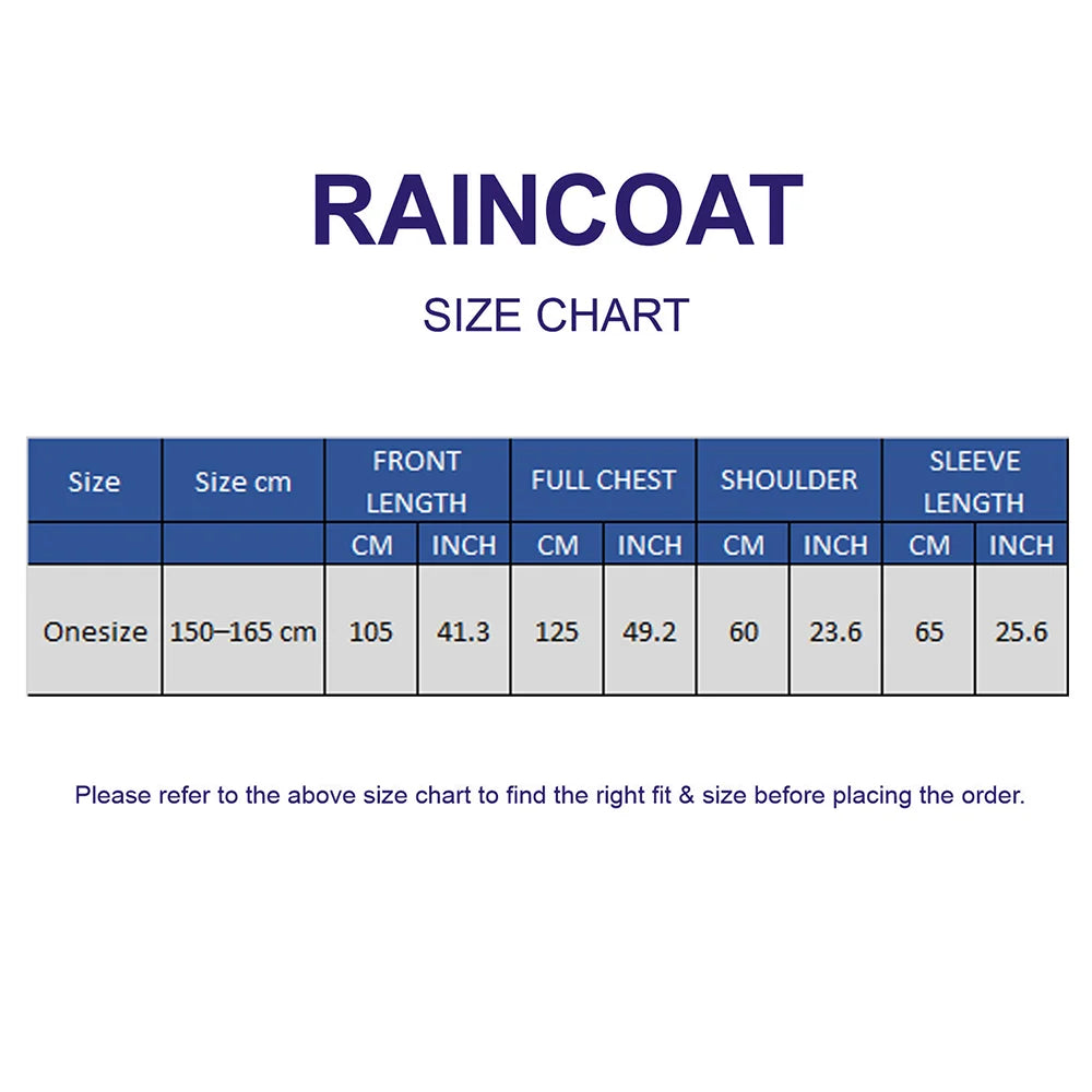 Green Pocket Patch long Length Raincoat for Adults