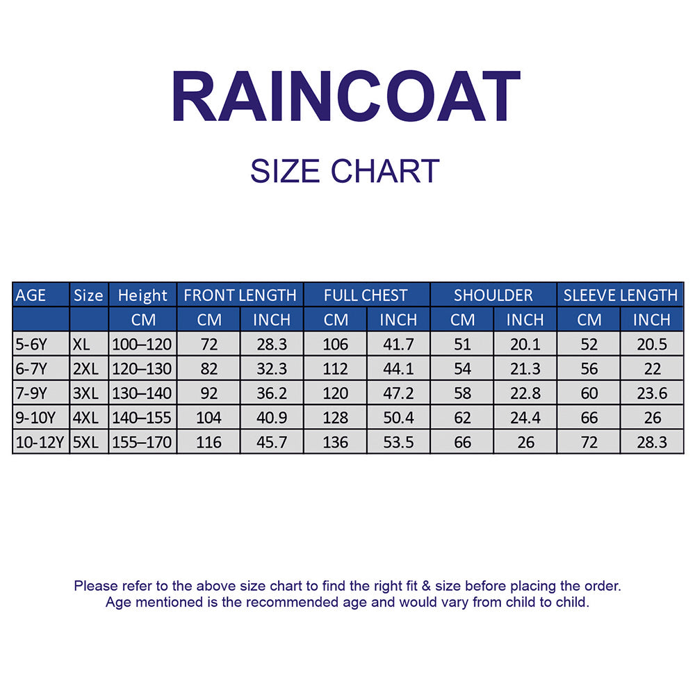 Mint Giraffe Knee Length Raincoat for Kids