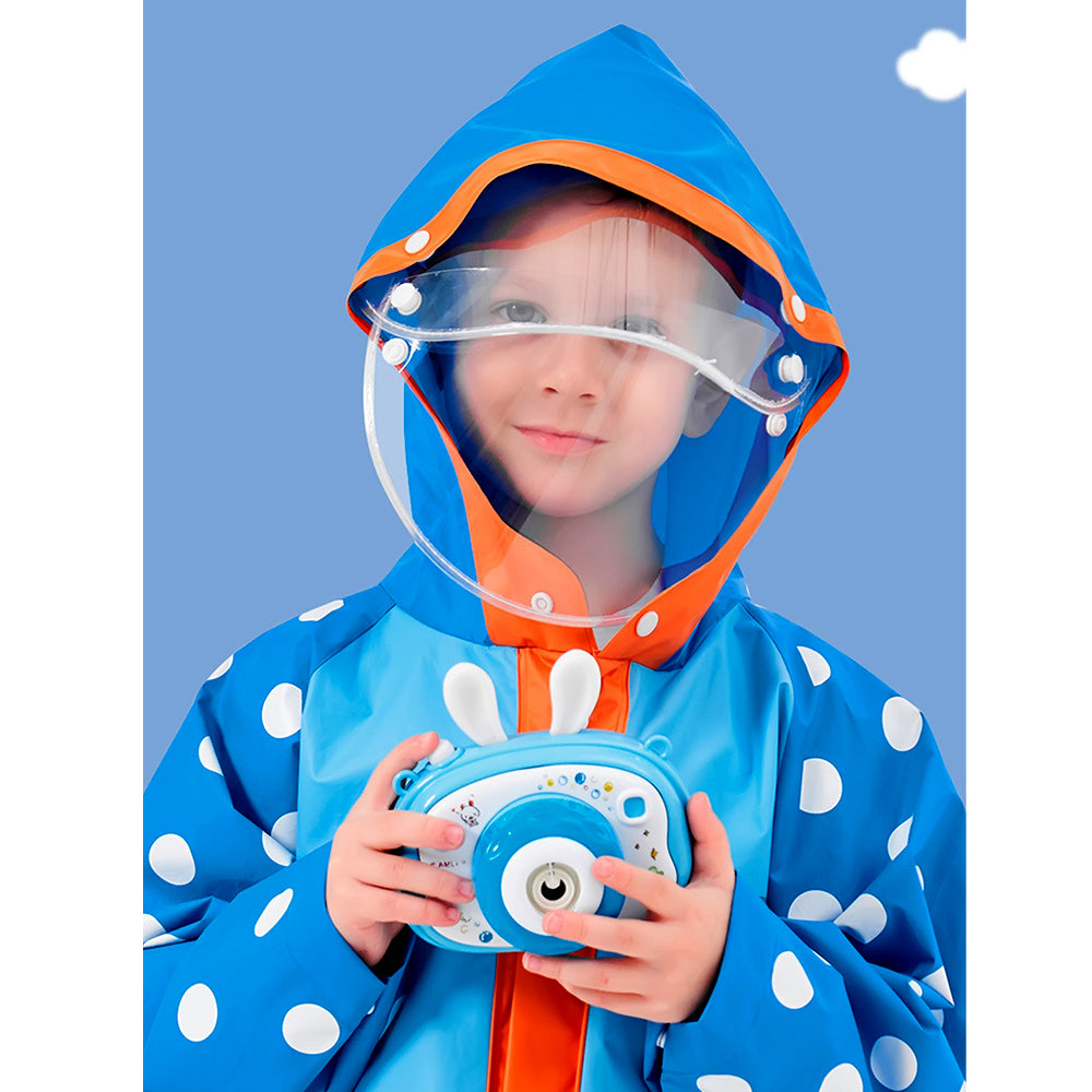 Robot Polka Raincoat for Kids -M