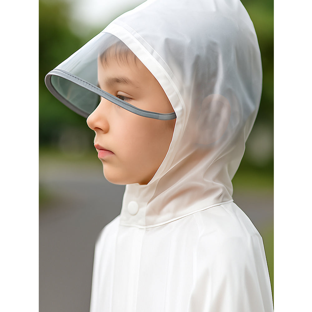 Translucent Dino Theme Raincoat for kids-2XL