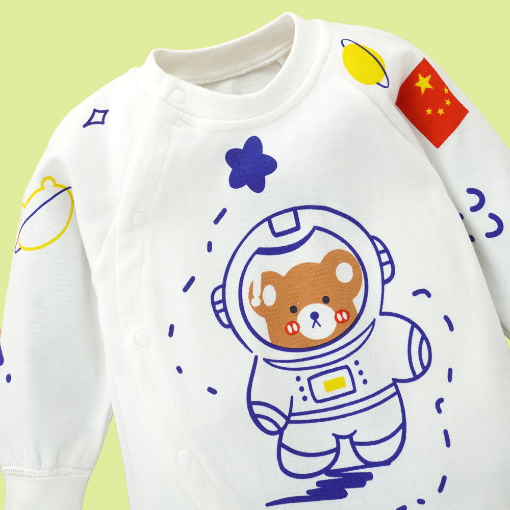 Astronaut Space full sleeves jumpsuit Romper for Tiny Toddlers