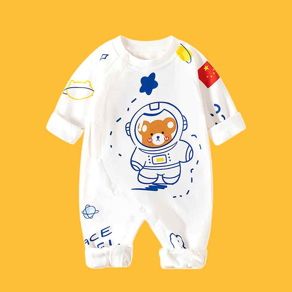 Astronaut Space full sleeves jumpsuit Romper for Tiny Toddlers