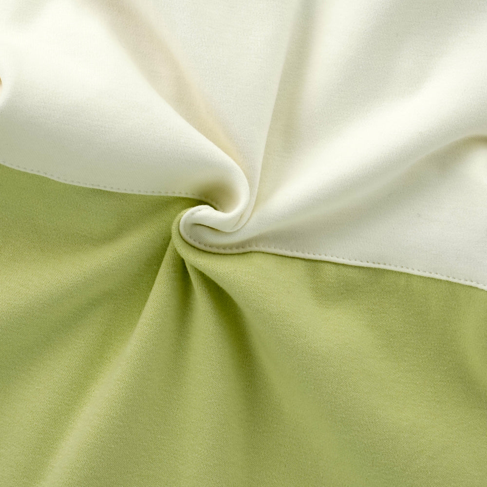 Green & Cream  Butterfly full sleeves jumpsuit style Romper for Tiny Toddlers
