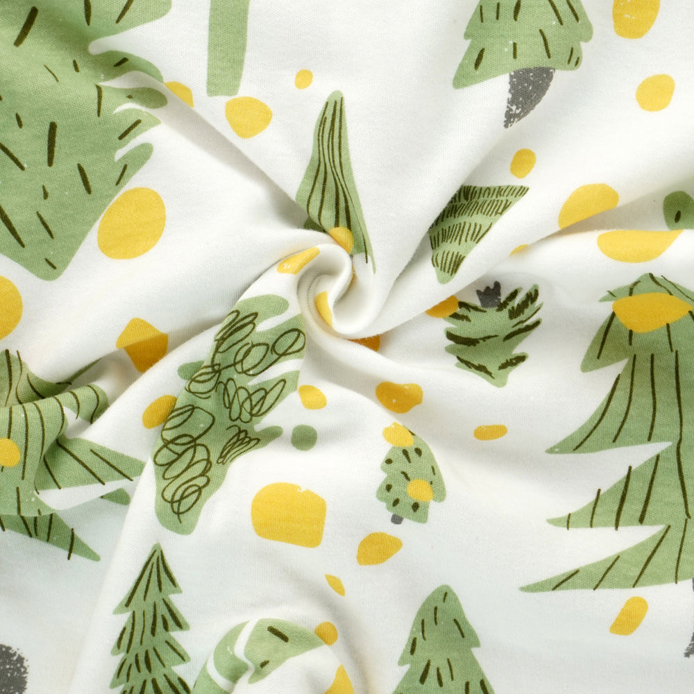 Green XMAS tree full sleeves jumpsuit style Romper,  for Tiny Toddlers