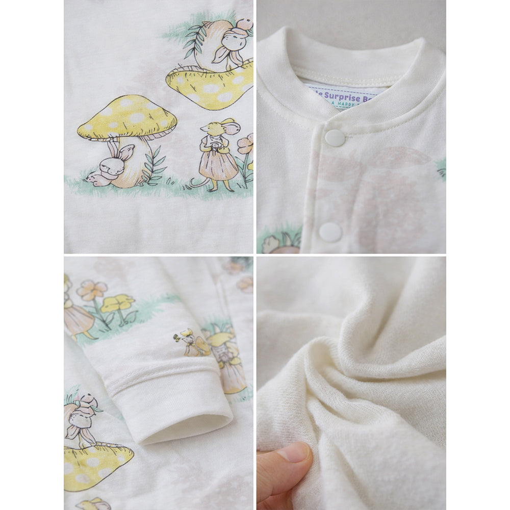 Cute Hedgehog, Full Sleeves Jumpsuit Romper for Tiny Toddlers
