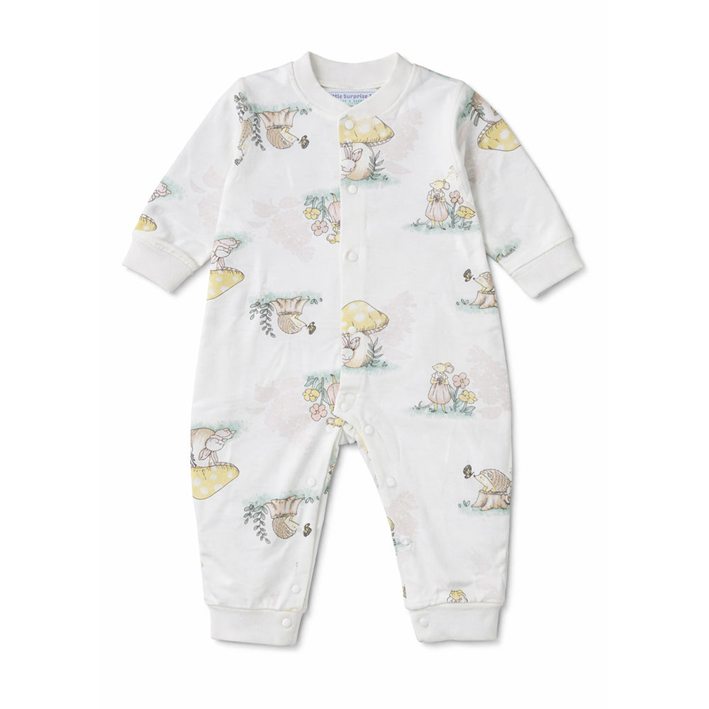 Cute Hedgehog, Full Sleeves Jumpsuit Romper for Tiny Toddlers