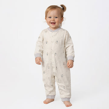 Small Penguins, Full Sleeves Jumpsuit Romper for Tiny Toddlers
