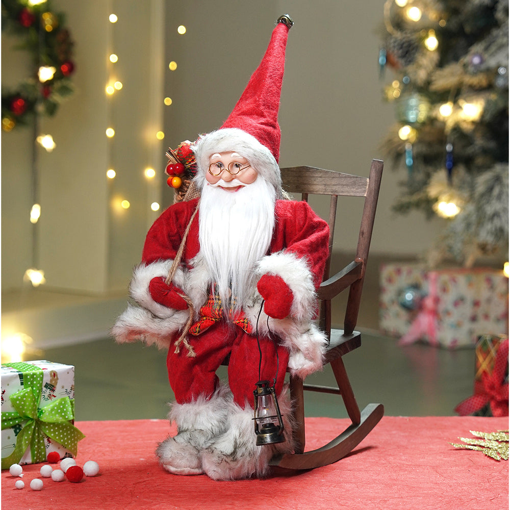 20 inches Rocking chair Santa Christmas Home and Table Décor