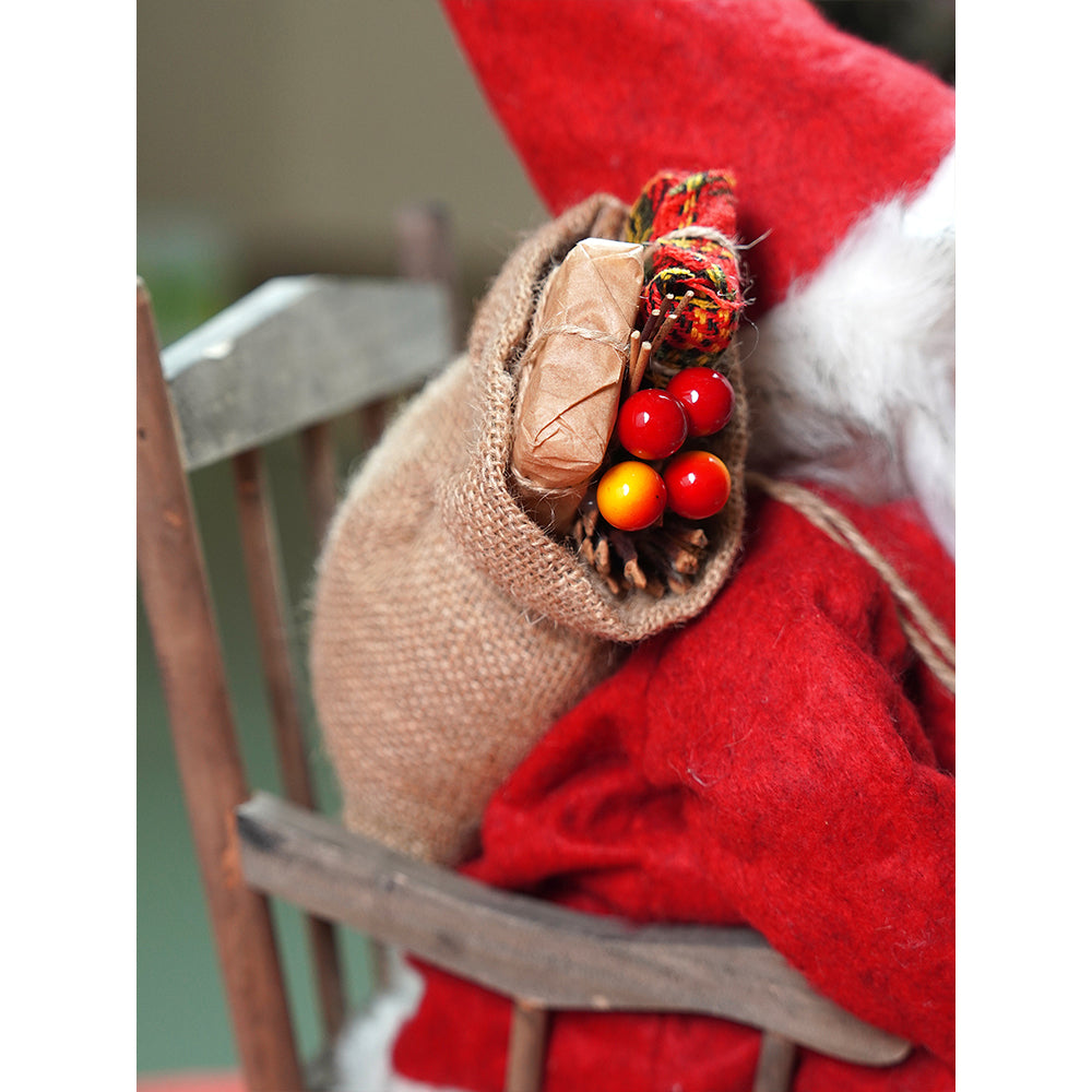 20 inches Rocking chair Santa Christmas Home and Table Décor