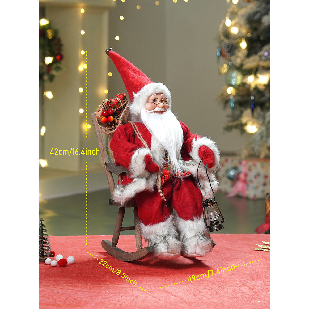 20 inches Rocking chair Santa Christmas Home and Table Décor