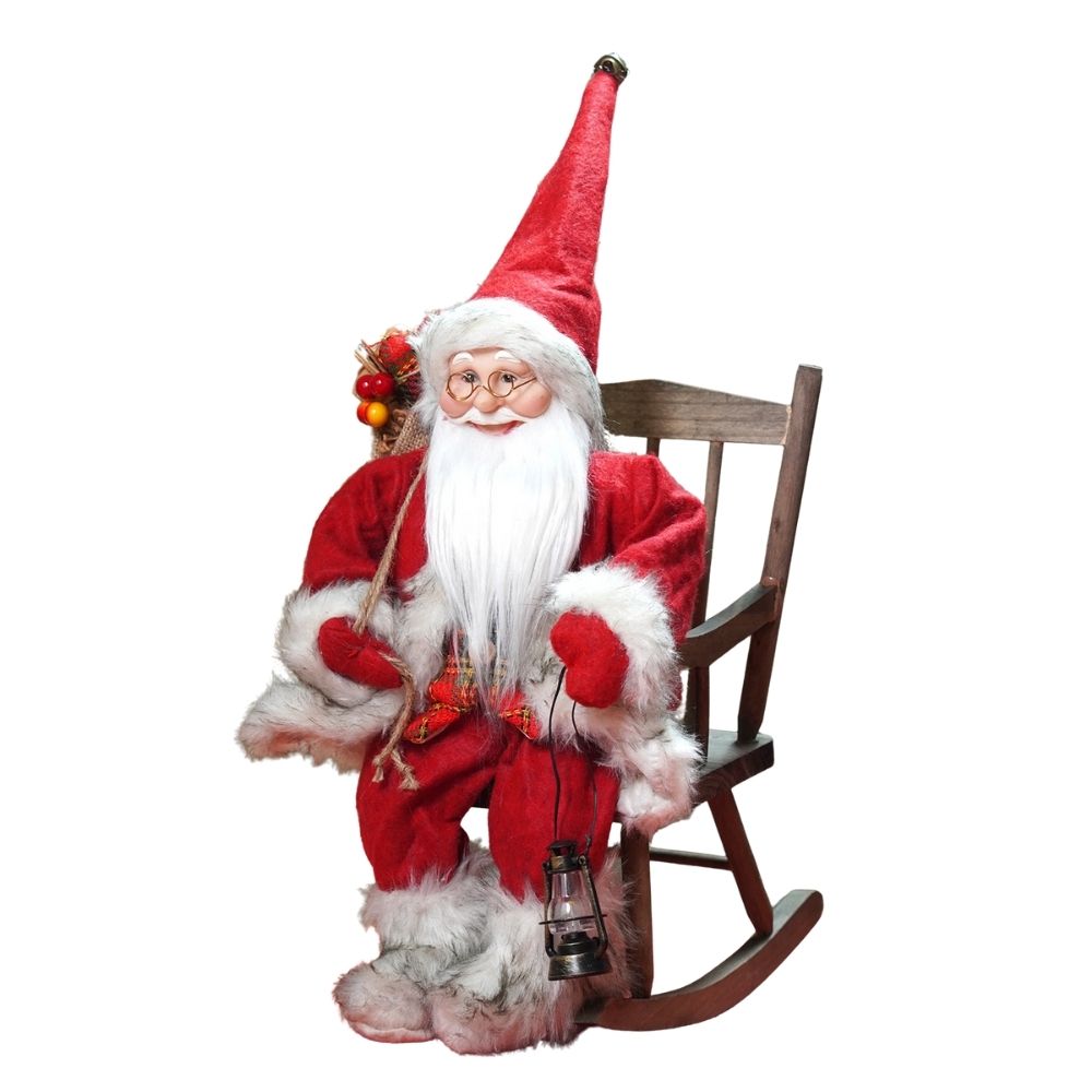 20 inches Rocking chair Santa Christmas Home and Table Décor