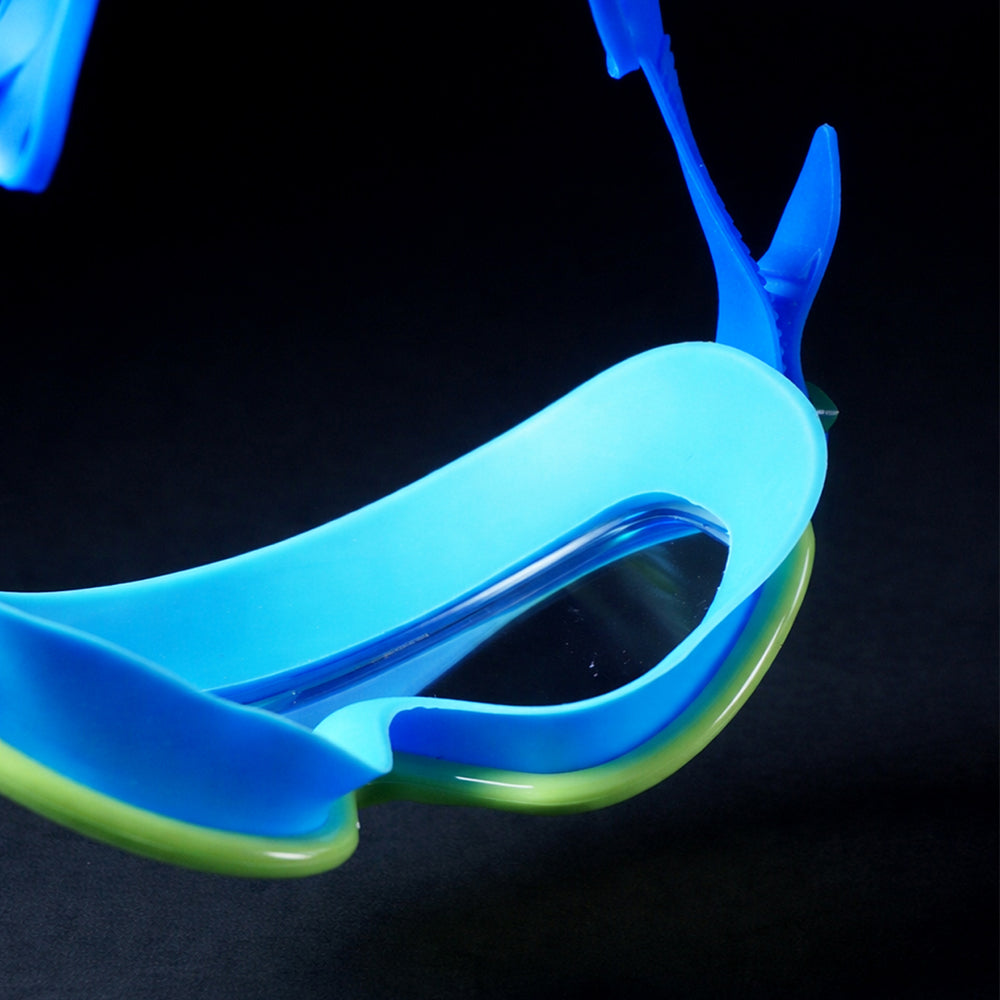 Blue & Green Anti-Fog UV Protection Leakproof Swim Goggles for Kids, 4–10 Years