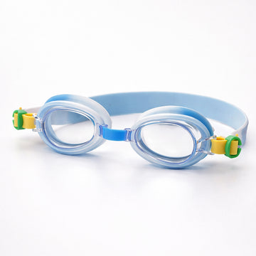 Blue & Green Croc Face, Anti Fog UV Protection Leakproof Design Swim Goggles for Kids, 5yrs - 10yrs
