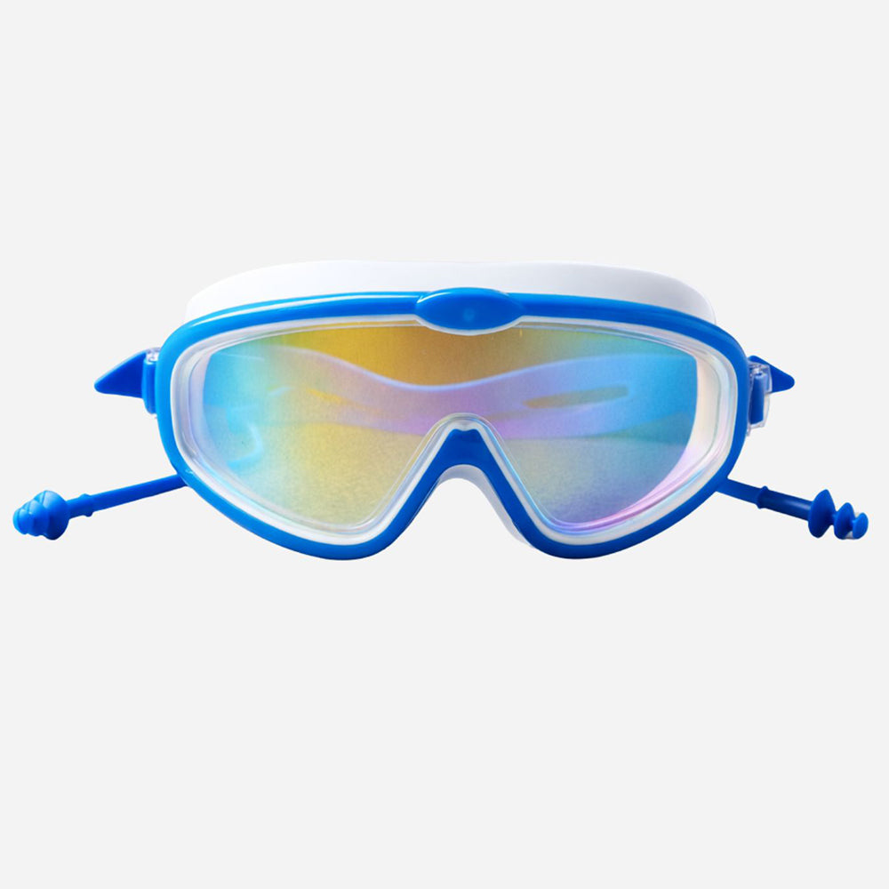 Blue & White Anti-Fog UV Protection Leakproof Swim Goggles for Kids, 7–15 Years